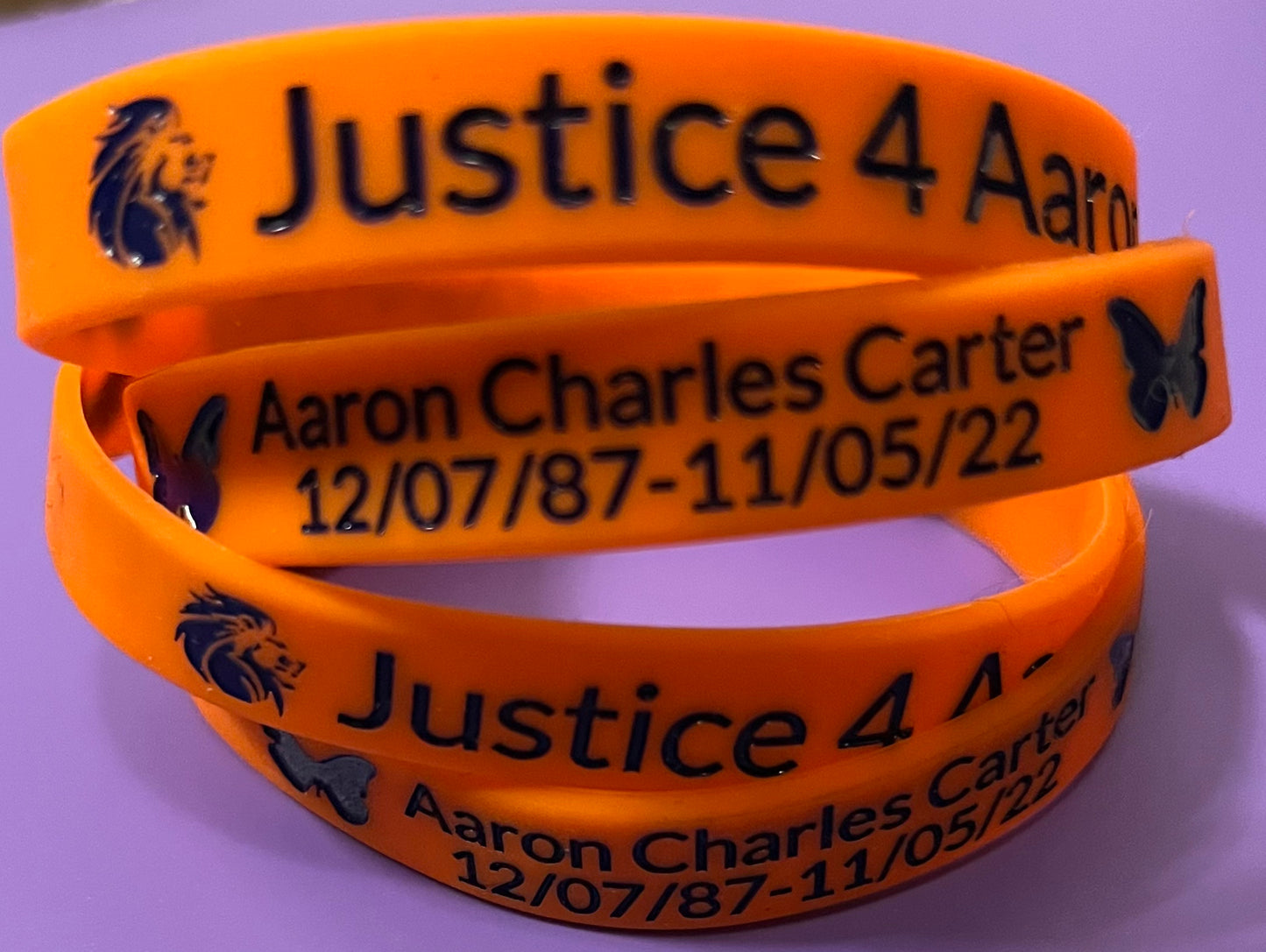 Justice 4 Aaron Memorial Bracelet