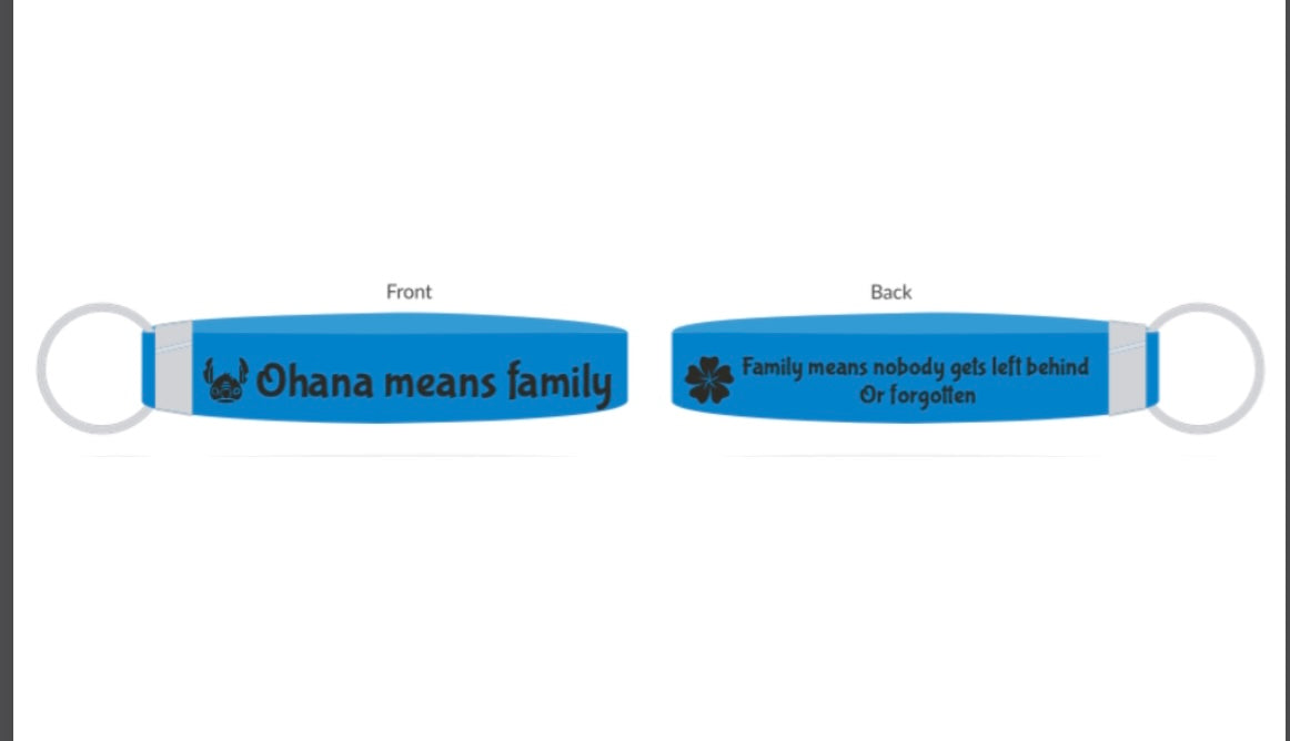 🌸Ohana means family🌸 keychain