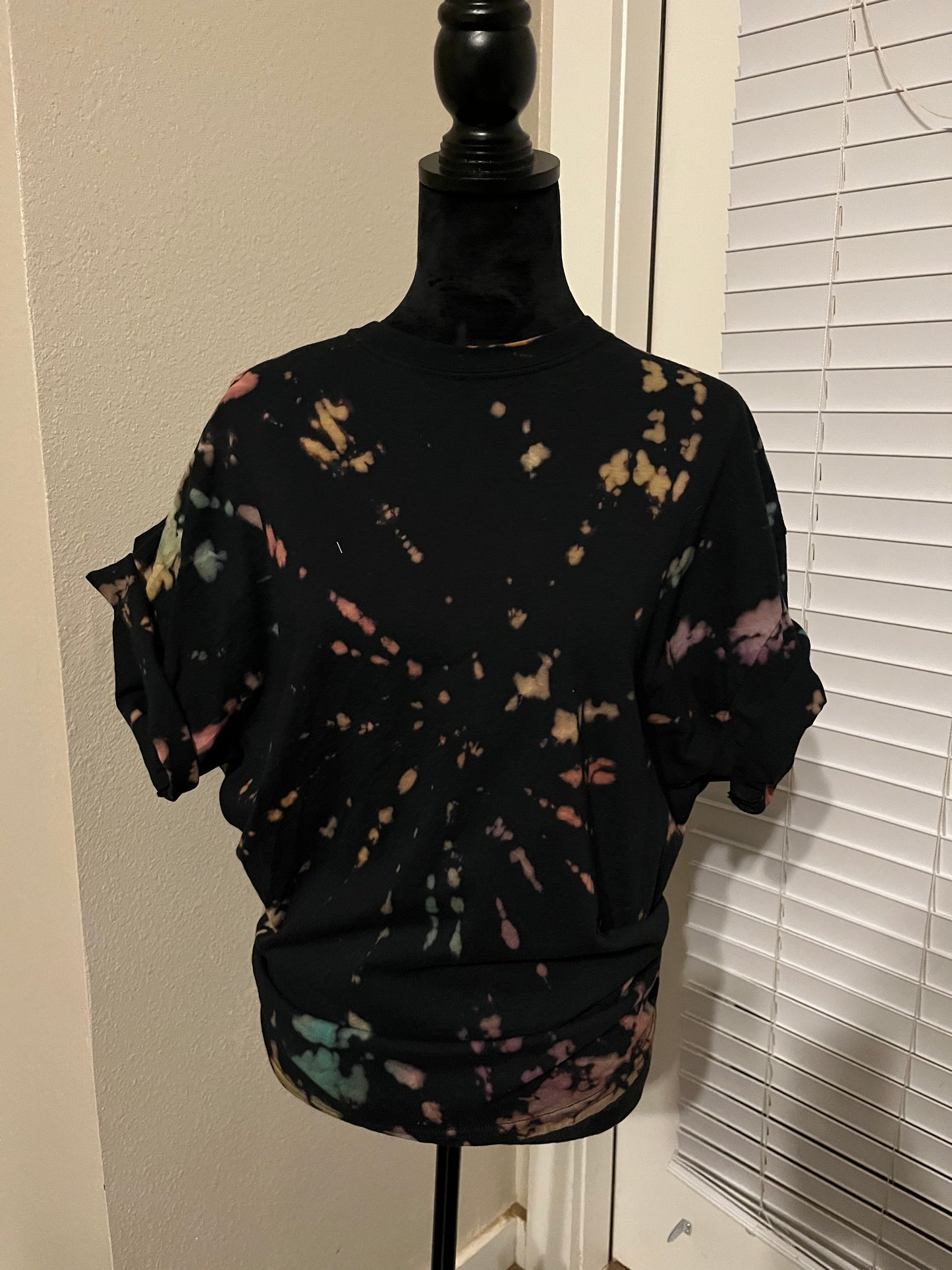 Reverse tie dye T shirt