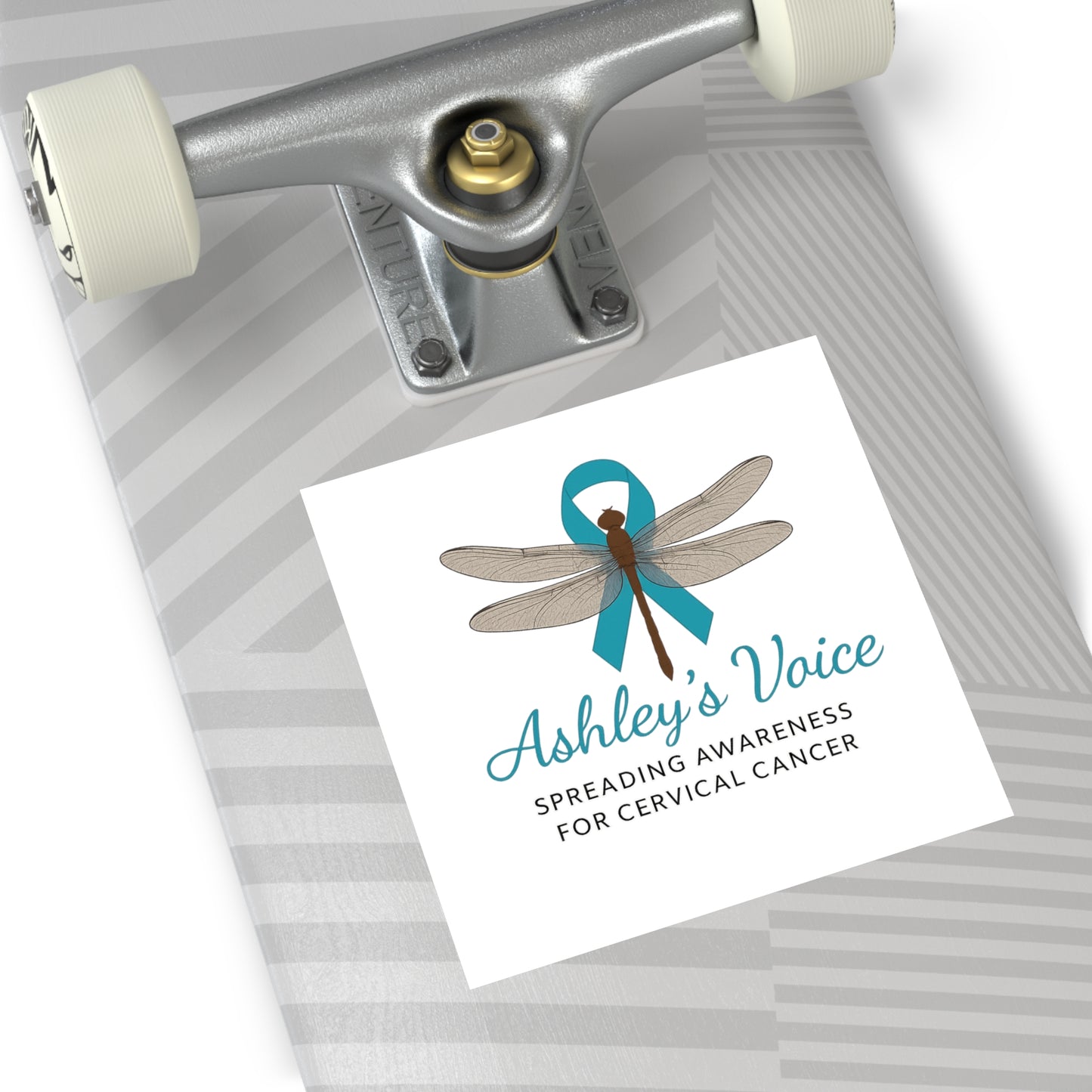 Ashley’s Voice Vinyl Stickers | Cervical  Cancer Advocacy, Gifts for Supporters, Awareness Campaigns, Eco-Friendly Stickers
