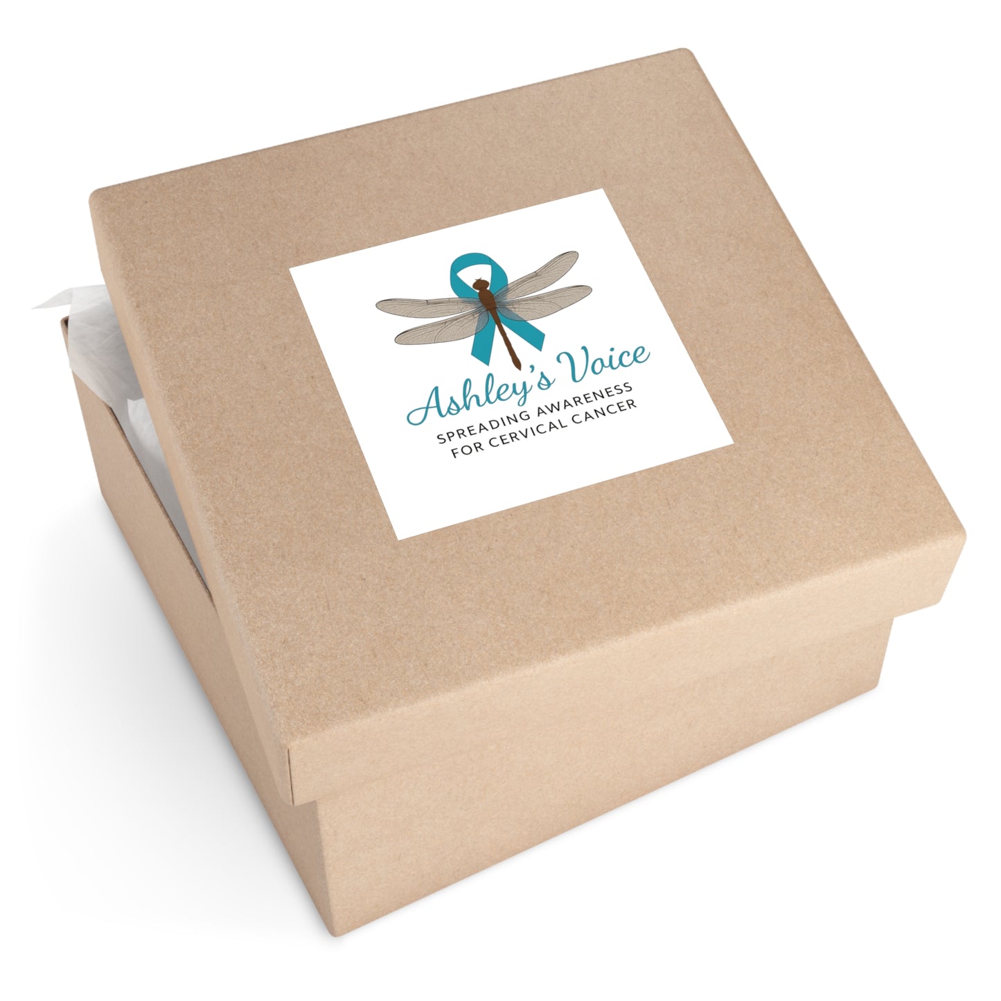 Ashley’s Voice Vinyl Stickers | Cervical  Cancer Advocacy, Gifts for Supporters, Awareness Campaigns, Eco-Friendly Stickers