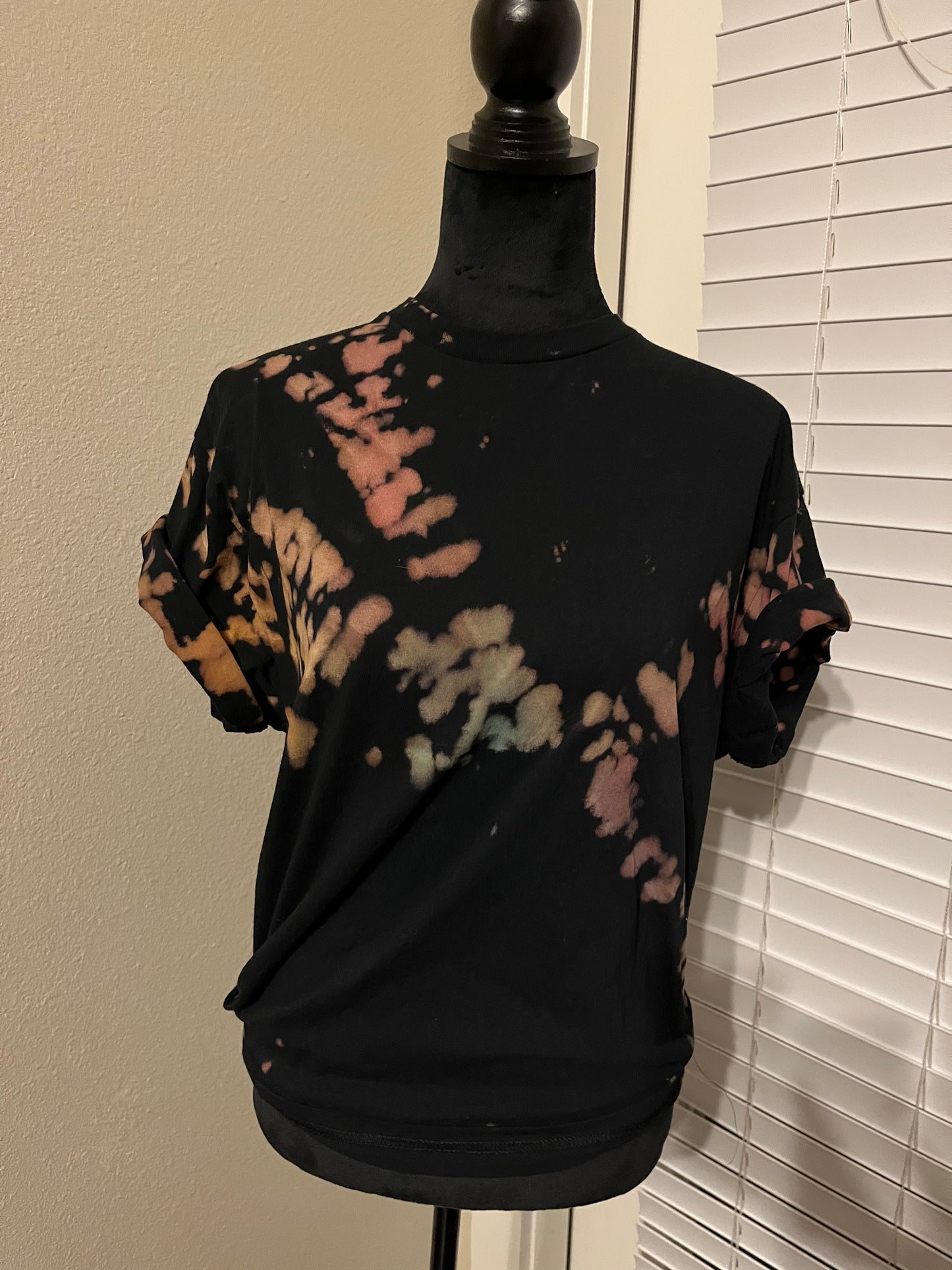 Reverse tie dye T shirt