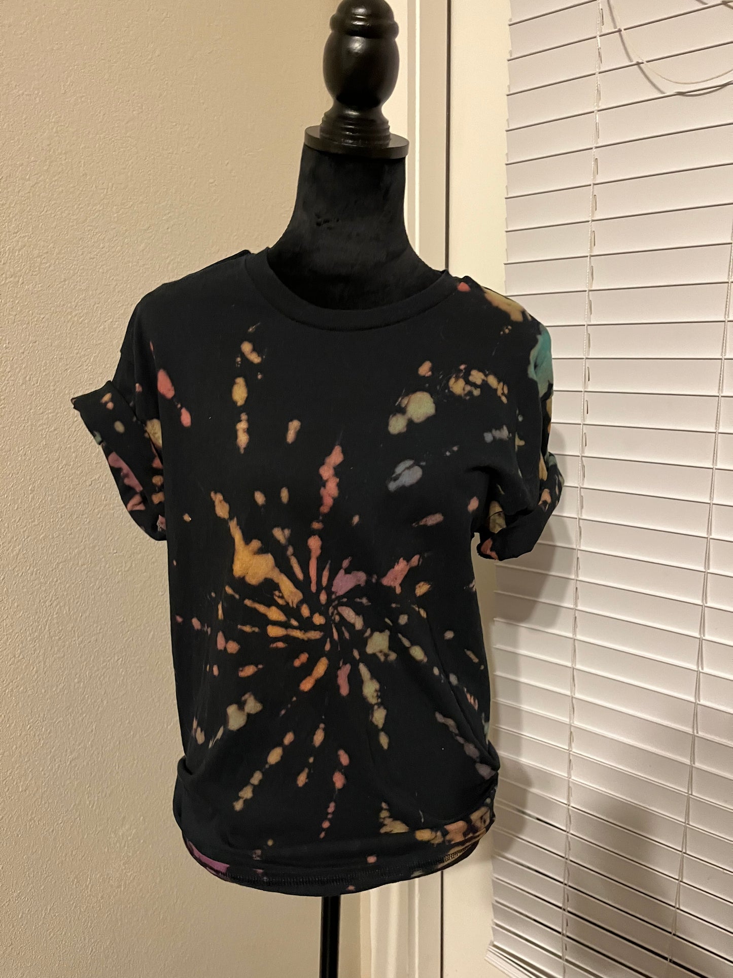 Reverse tie dye T shirt