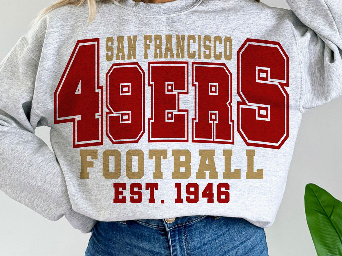 San Francisco 49ers Football Est. 1946 Crewneck