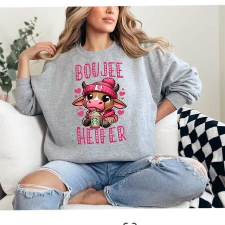 Boujee Heifer Crewneck