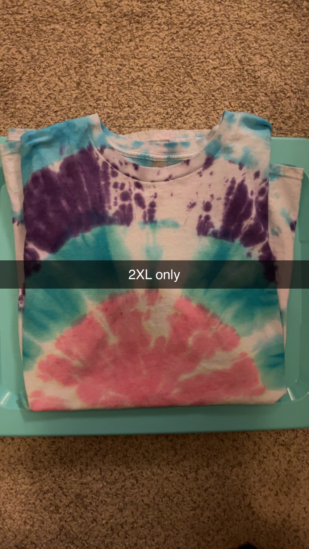 Blue, Teal, Purple, and Pink Tye-Dye