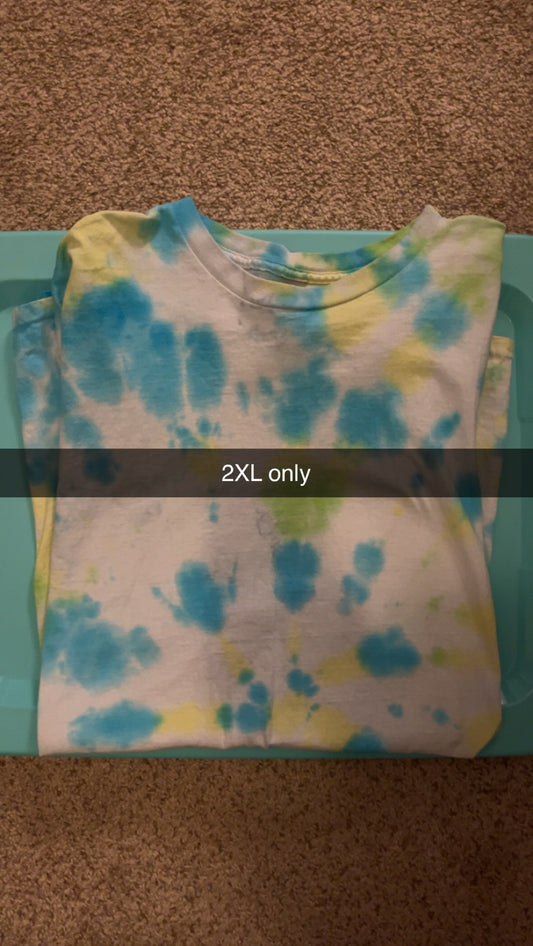 Blue, Green,and Yellow Tie Dye