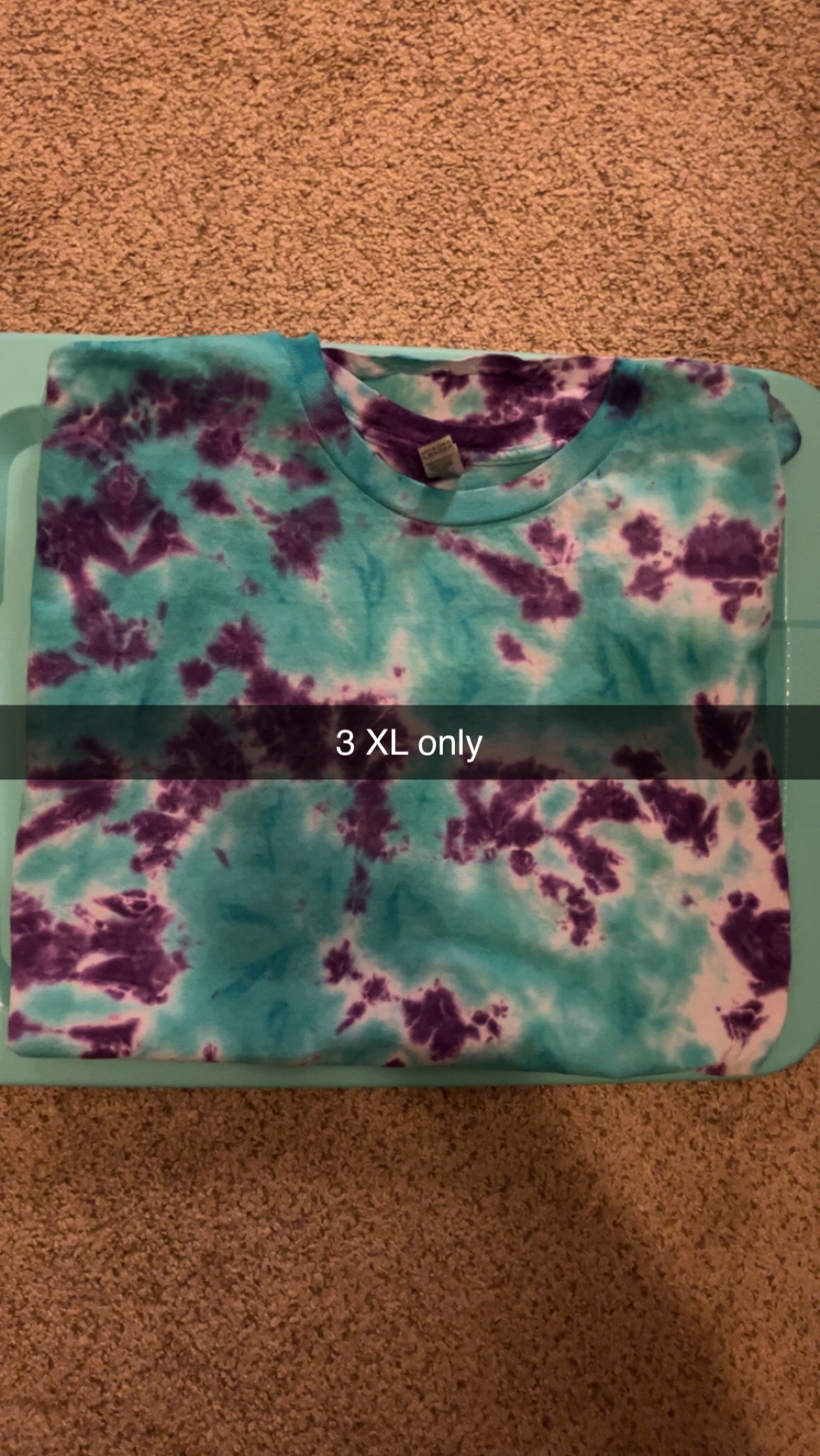 Teal and Purple Tie-Dye