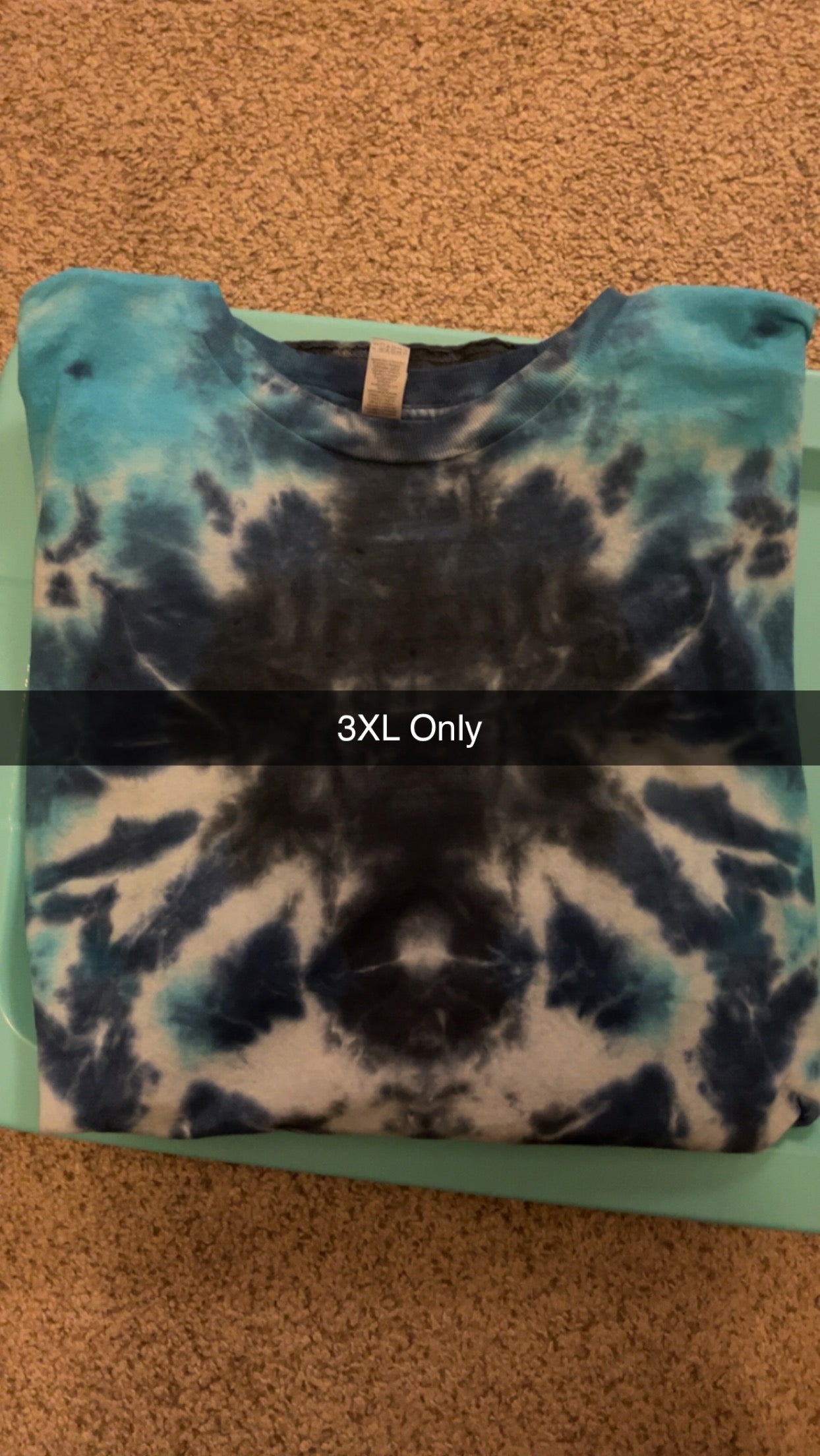 Blue, Black, and White Tye-Dye