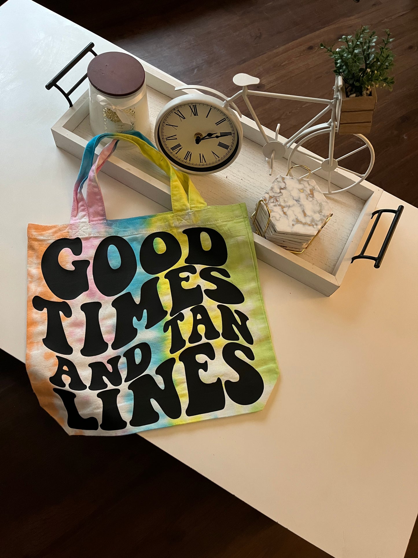 Good Times and Tan Lines Tote Bag